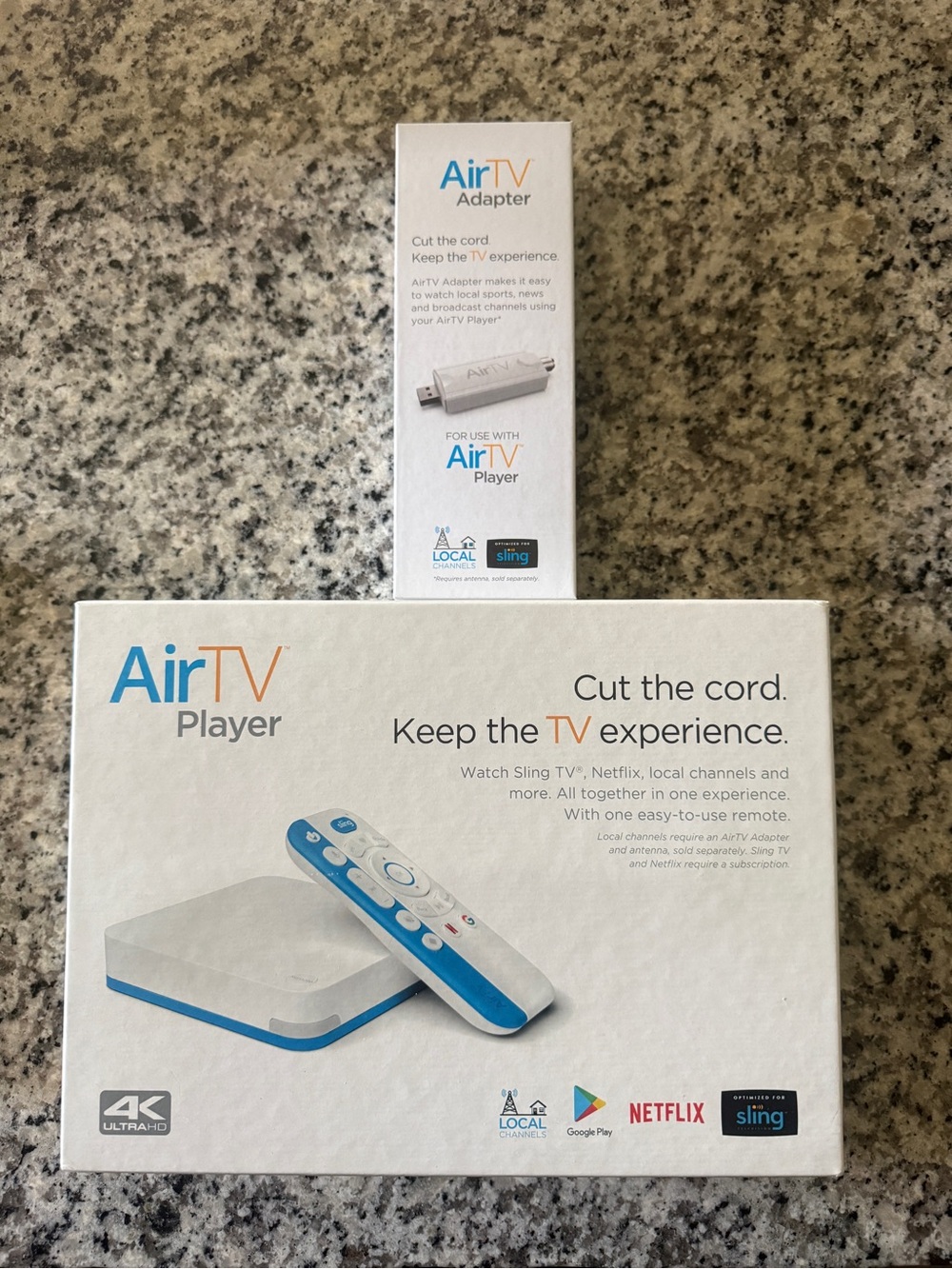 Player Streaming TV Media Player - White & Blue